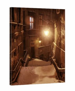 Miasto Bielsko-Biała nocą 