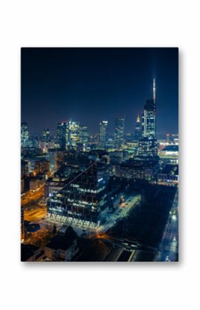 Warszawa nocą