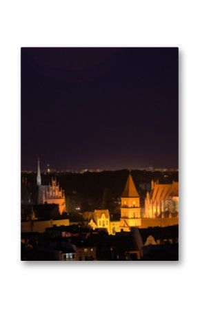 Toruń nocą