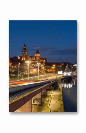 Szczecin   Wały Chrobrego   by night