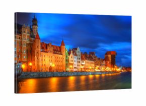 Gdańsk Stare Miasto nocą