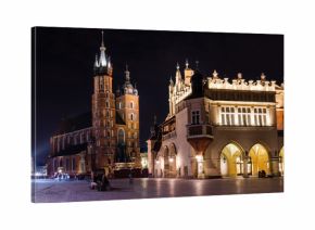 Krakowski rynek nocą