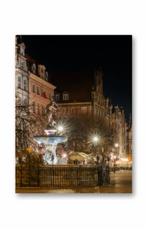 Stare Miasto w Gdańsku nocą
