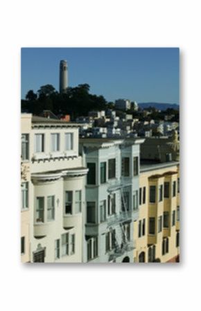 Houses on Russian Hill, San Francisco, California, USA.