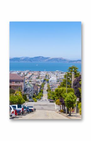 San Francisco skyline view from the hills