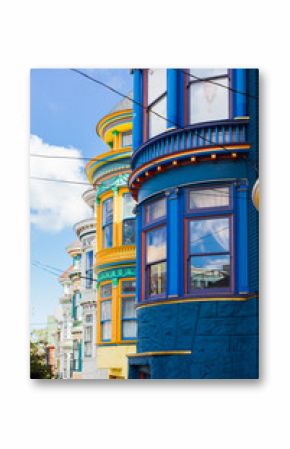 Colorful buildings in Haight Ashbury, San Francisco