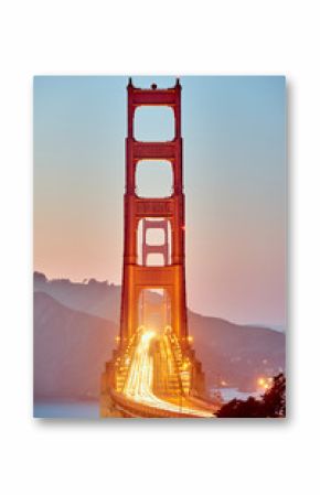 Golden Gate Bridge at sunset, San Francisco, California