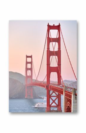 Golden Gate Bridge at sunset, San Francisco, California