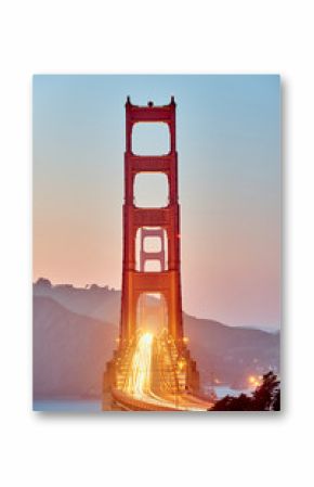 Golden Gate Bridge at sunset, San Francisco, California