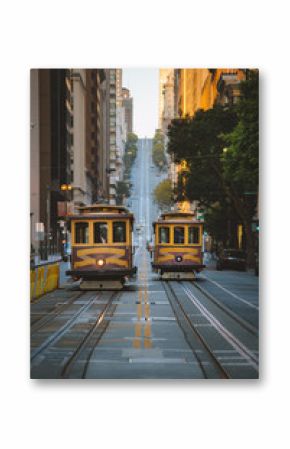 San Francisco Cable Cars on California Street, California, USA