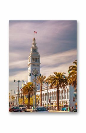Famous ferry building on April 24, 2014 in San Francisco, Calif