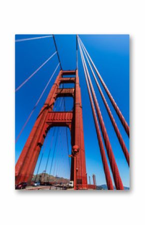 Golden Gate Bridge details in San Francisco California