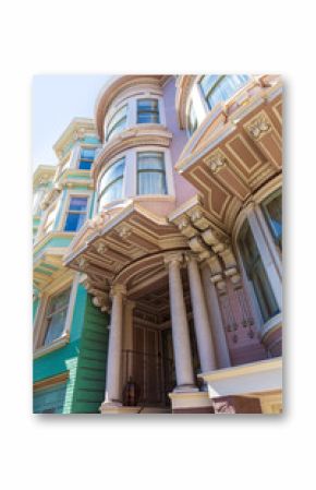 San Francisco Victorian houses near Alamo Square California