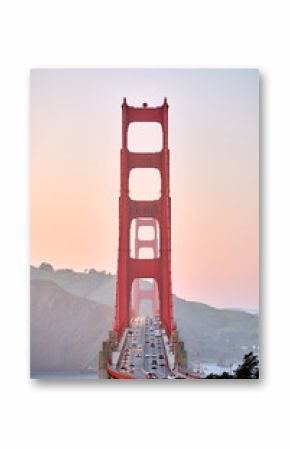 Golden Gate Bridge at sunset, San Francisco, California