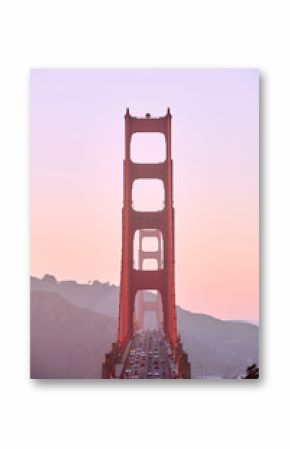 Golden Gate Bridge at sunset, San Francisco, California