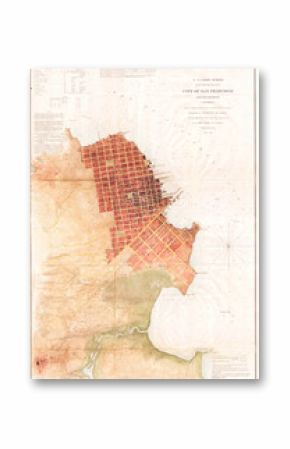 1853, U.S.C.S. Map of San Francisco, California and Vicinity