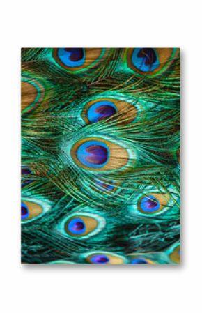 Colorful peacock feathers,Shallow Dof
