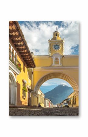 Santa Catalina Arch and Agua Volcano - Antigua, Guatemala