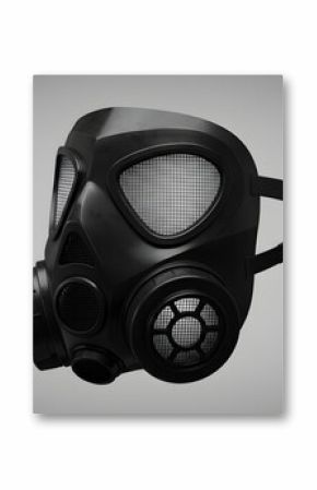 Black Gas Mask 3D Render - Safety Equipment, Industrial, Military