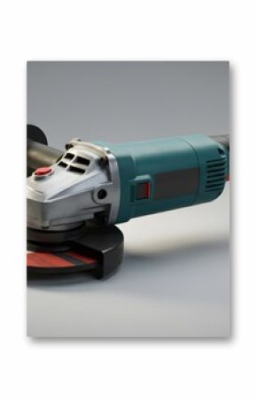 Professional Angle Grinder with Abrasive Disc - Power Tool 3D Render