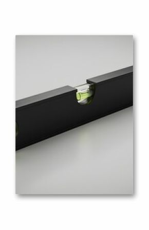 Professional Black Spirit Level Tool - 3D Render