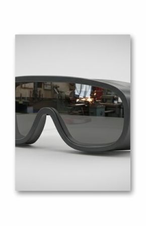 Protective Industrial Safety Goggles with Reflective Lenses