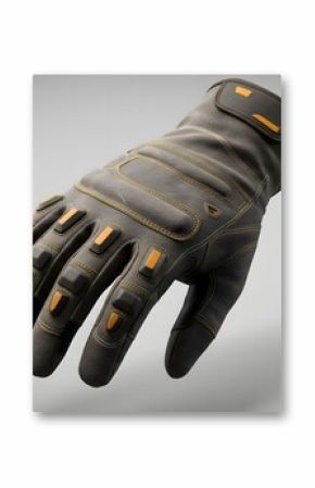 Protective Tactical Gloves: 3D Render of Durable Work Gloves