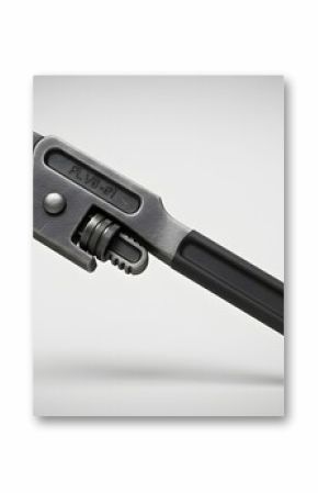 Professional-Grade Pipe Wrench: Durable Metal Construction, Black Handle