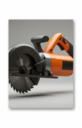 Powerful Orange Circular Saw - Professional Woodworking Tool
