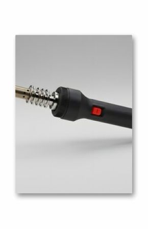 Professional Soldering Iron with Ergonomic Handle - 3D Render