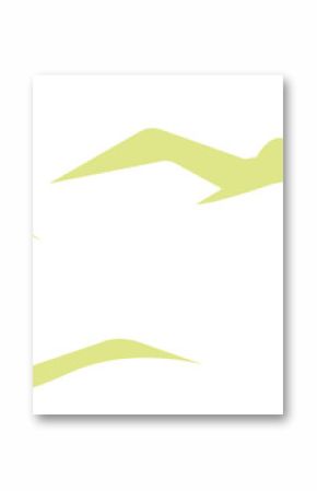 Simplified seagull silhouettes flying in flat style with angular wings on transparent backdrop