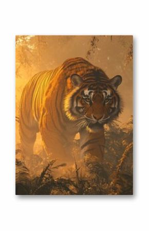Orange tiger in jungle