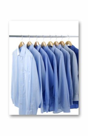 clothes hanger with shirts