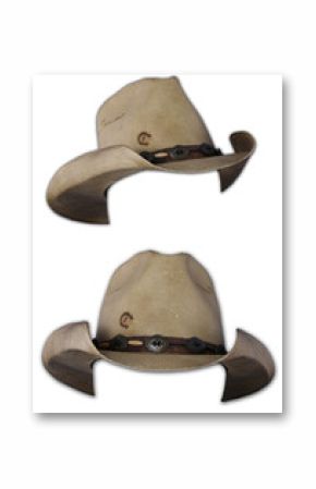 isolated cowboy hats