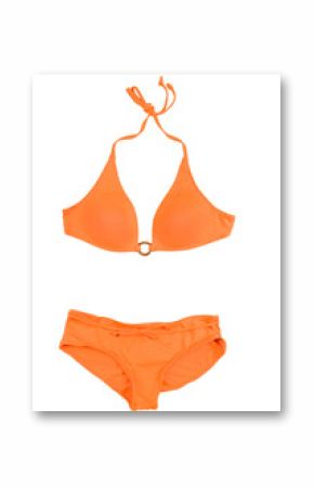 Orange halter bikini