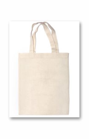 cotton eco bag on white background