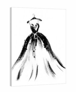 art sketch of beautiful dress