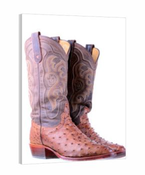 Ostrich Leather Boots