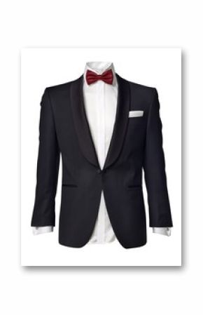 mens tuxedo jacket isolated on white