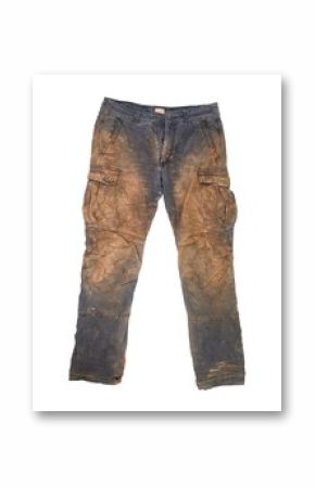 Trousers with mud