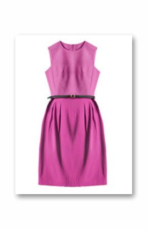 Pink dress isolated