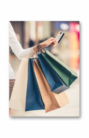 Woman doing shopping