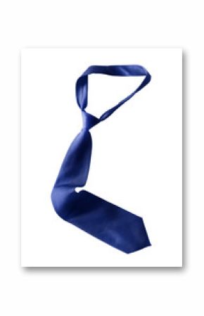 Blue necktie isolated