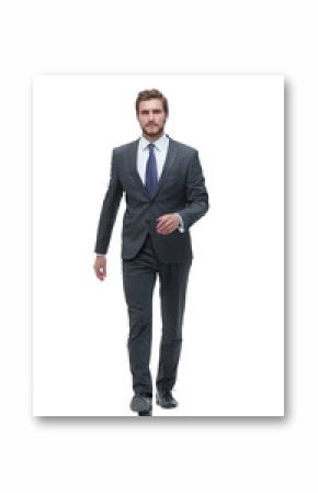 in full growth. businessman goes forward