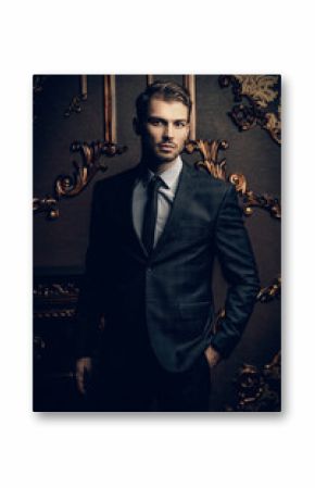 Imposing man in suit