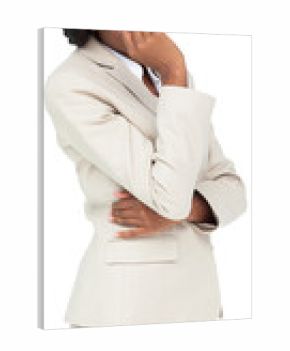 Thinking businesswoman