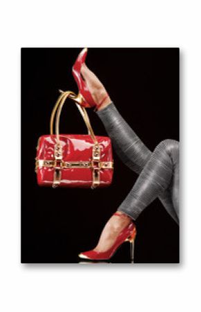 Hanged on heel.