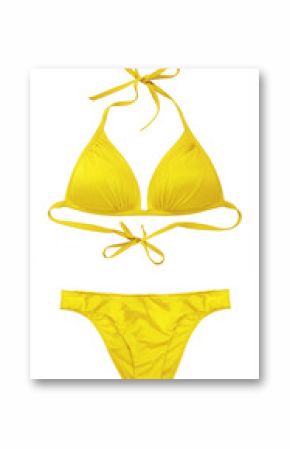 yellow swimsuit