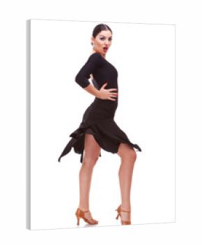 Young woman dance with passion