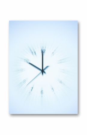 Blurred time clock